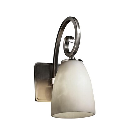 Justice Design Group CLD-8571-30-NCKL Clouds Collection Victoria 1-Light Wall Sconce